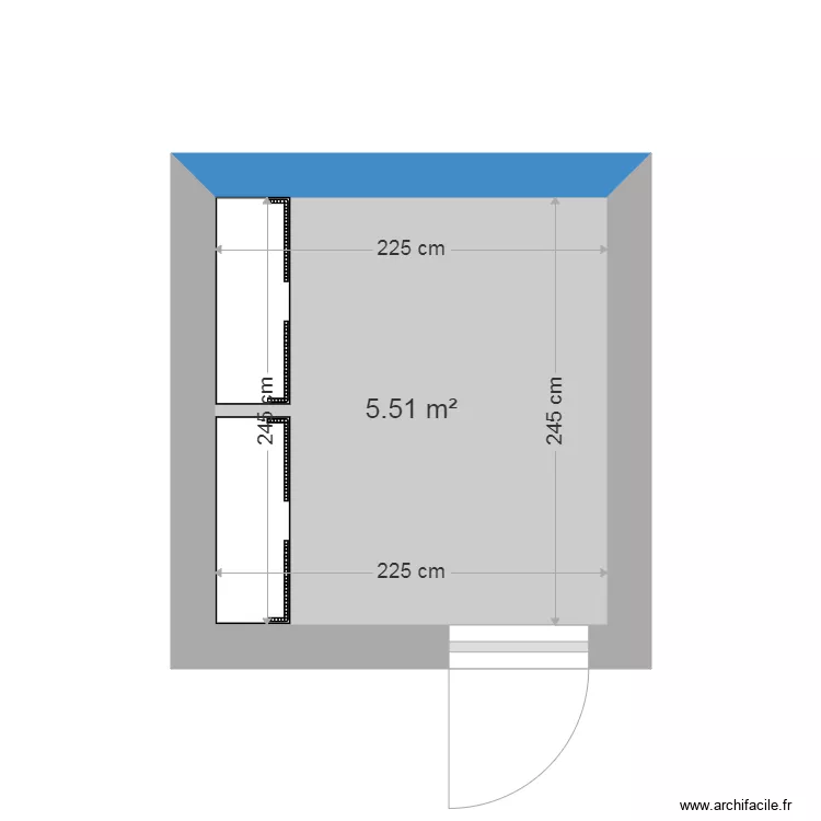 Cave n 13 au 42 av Niel. Plan de 