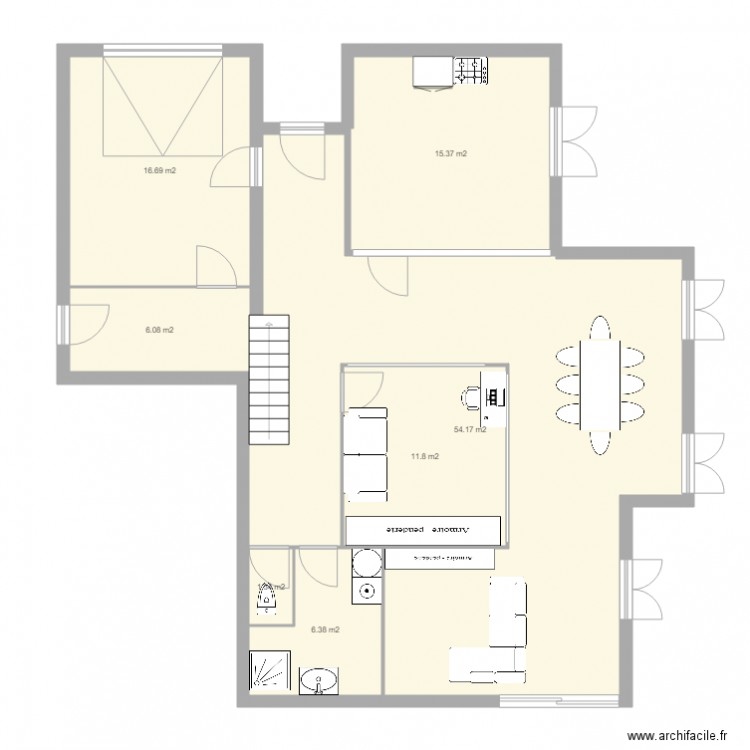 Maison St Cyprien RDC 16 04. Plan de 0 pièce et 0 m2