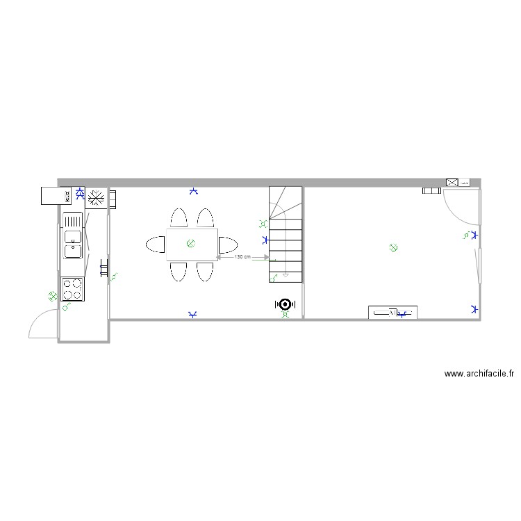 RDC HERGO int. Plan de 0 pièce et 0 m2