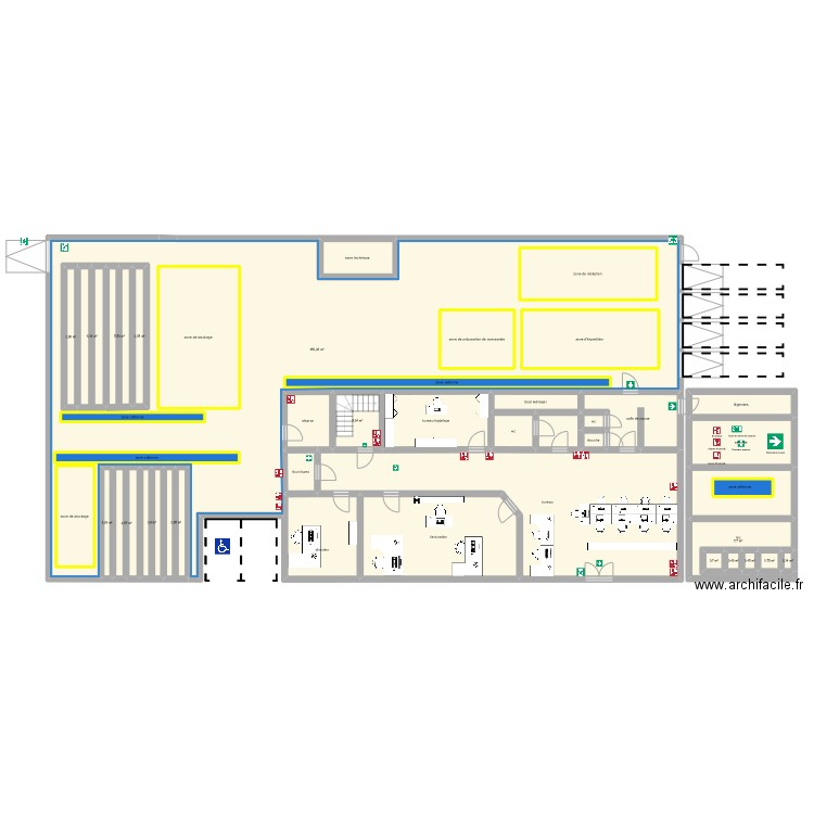 plan d'entrepot. Plan de 0 pièce et 0 m2