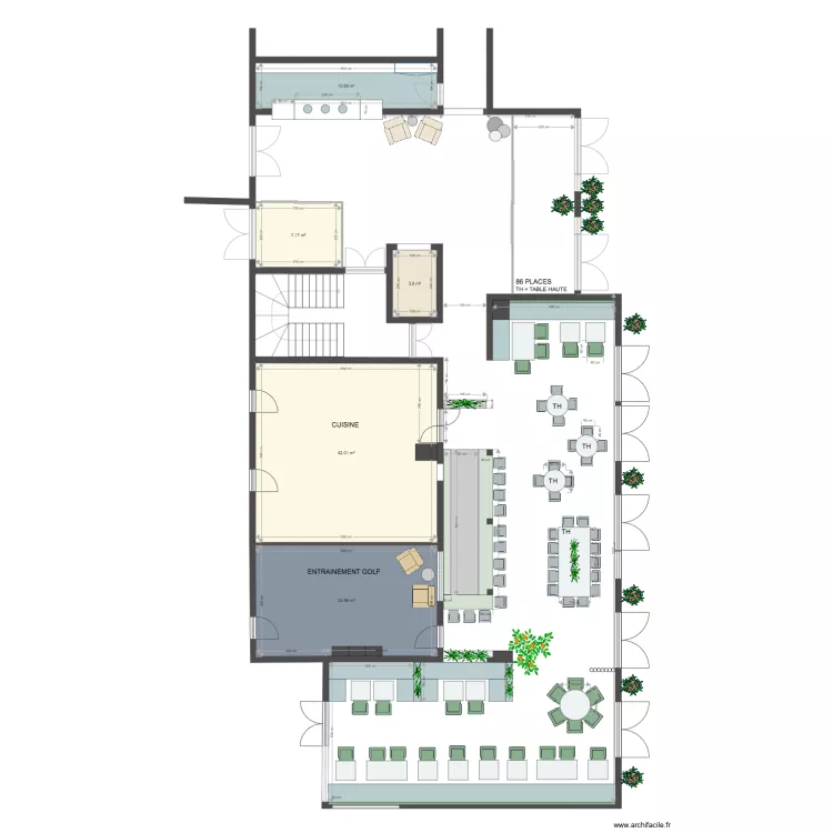 Brasserie Plan. Plan de 