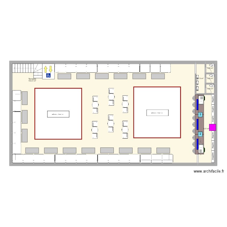 CosmoGraph Terrasse. Plan de 0 pièce et 0 m2