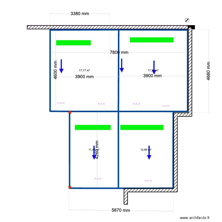 Isabel Nogueira V4_ Possible?. Plan de 4 pièces et 59 m2