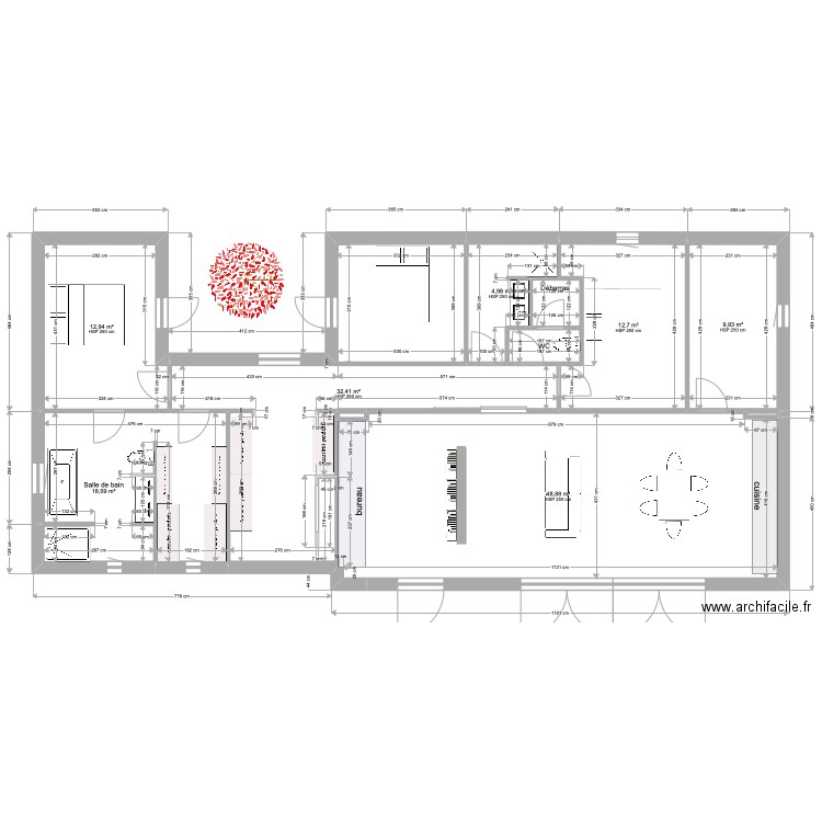 25JUIN plus petit SALON- PATIO NORD-SDB DRESSING-. Plan de 0 pièce et 0 m2