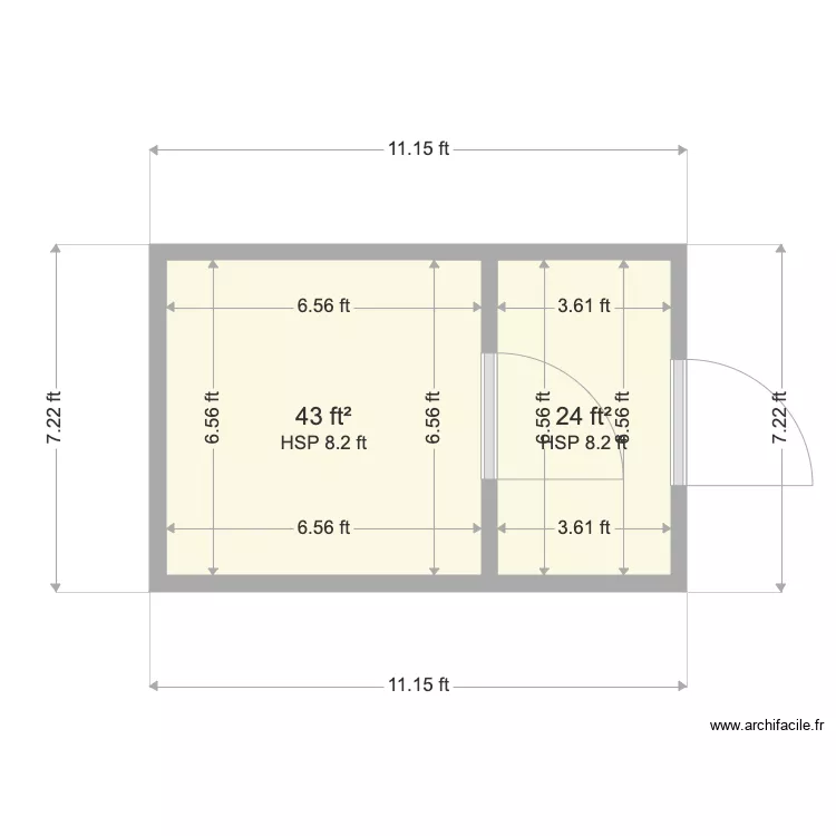 Indonesia  3x4 meter with ante. Plan de 