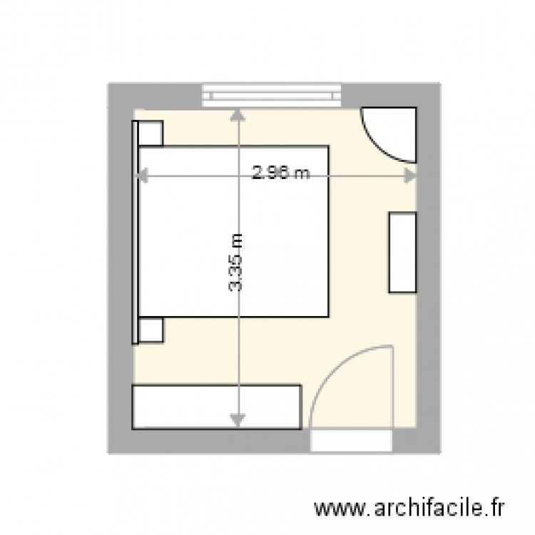 chambre let et lio. Plan de 0 pièce et 0 m2