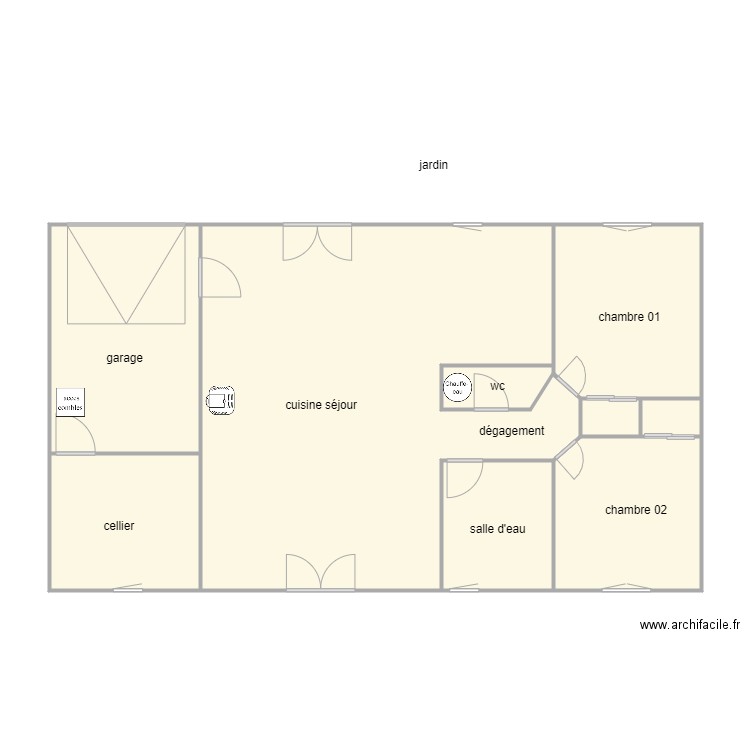 redon 1238 am. Plan de 9 pièces et 96 m2