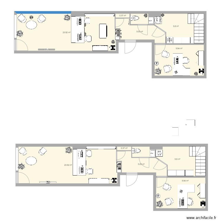 local celine. Plan de 0 pièce et 0 m2