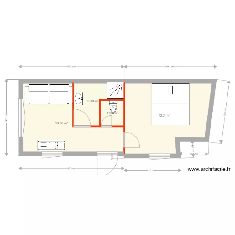 plan garage valras modifi&eacute; 3. Plan de 