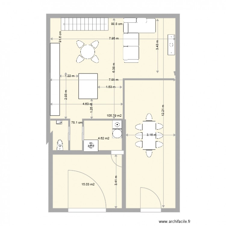 marie et vincent RDC projet2. Plan de 0 pièce et 0 m2