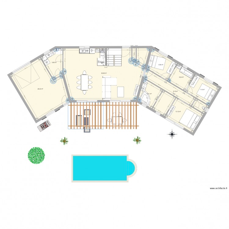 maison1. Plan de 0 pièce et 0 m2