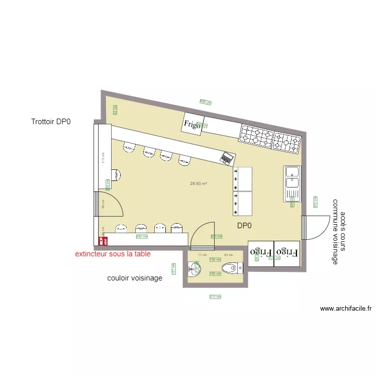 LA CASBA DE NABIL AVANT TRAVAUX. Plan de LA CASBA DE NABIL AVANT TRAVAUX. Plan de