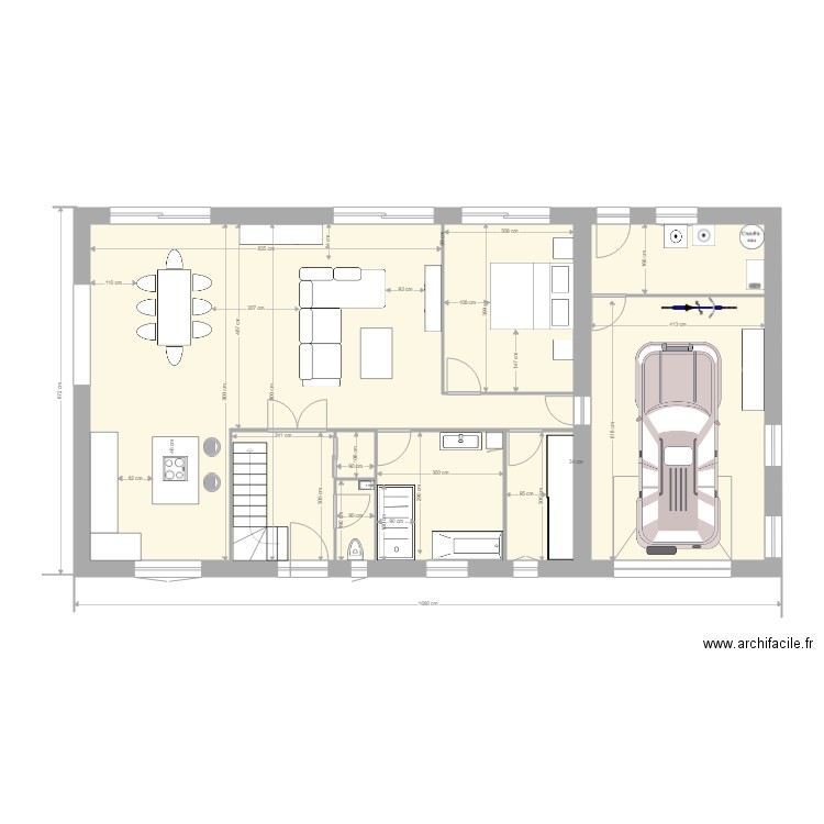 MAISON rez de chaussée. Plan de 0 pièce et 0 m2