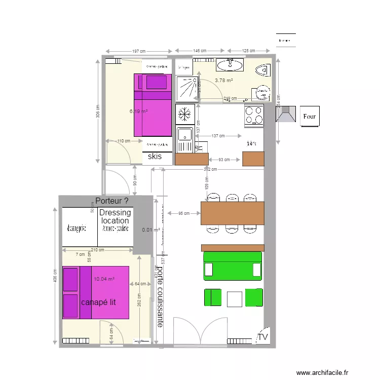 Chamrousse plan 16. Plan de 