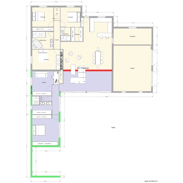 Maison v1. Plan de 0 pièce et 0 m2