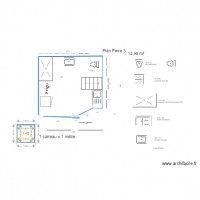 piece 3 1 Plan Meublé solution 1 sans respect humidité