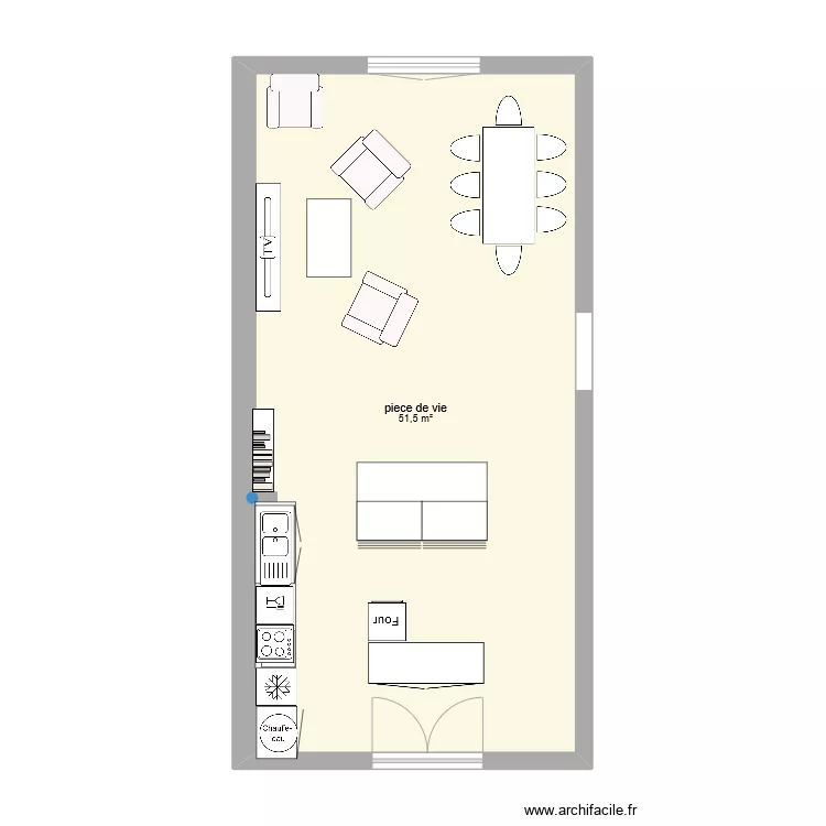 piece de vie 3. Plan de 