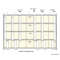Emplacement gaines techniques arri&egrave;res