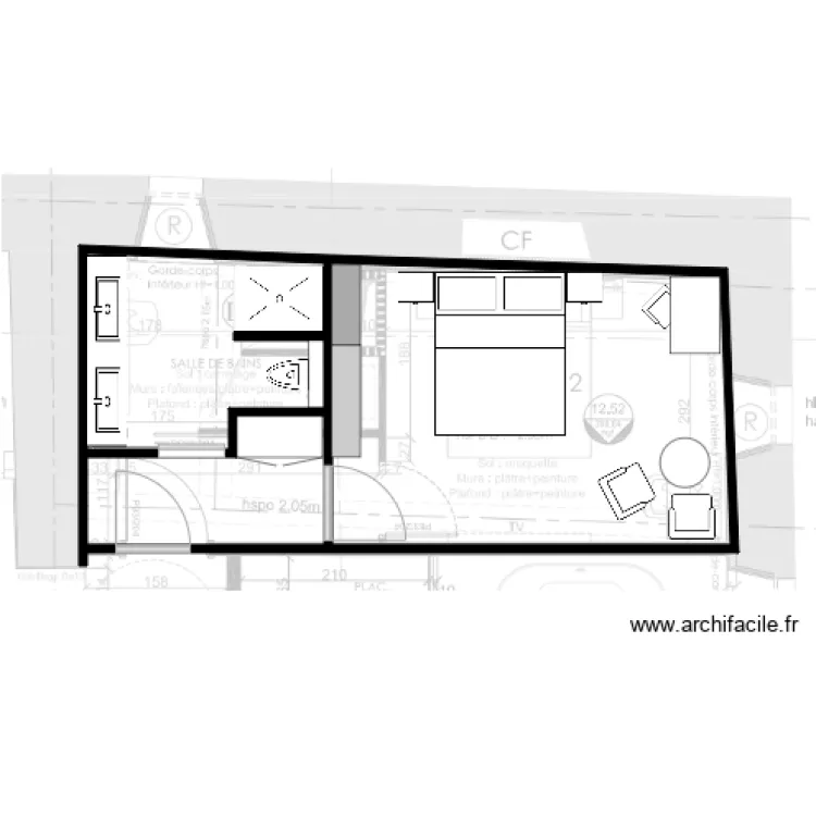 Chambre 2 Lisa Paunovitch. Plan de Chambre 2 Lisa Paunovitch. Plan de