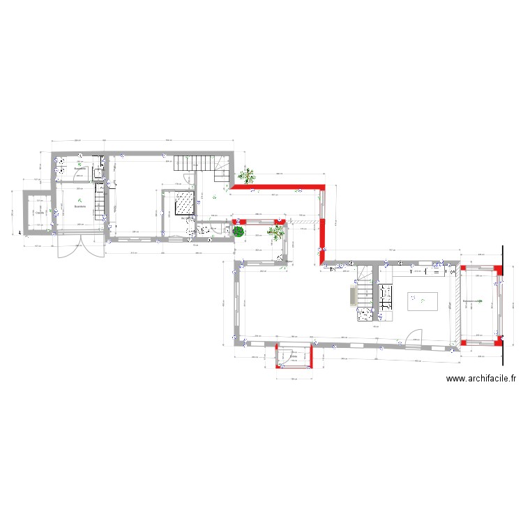 Lombart rdc. Plan de 0 pièce et 0 m2