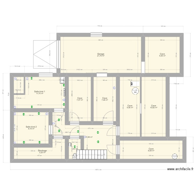 Plan sous-sol situation projetée (2023)2. Plan de 0 pièce et 0 m2