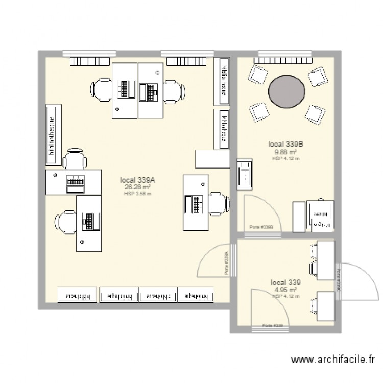 local 339. Plan de 0 pièce et 0 m2