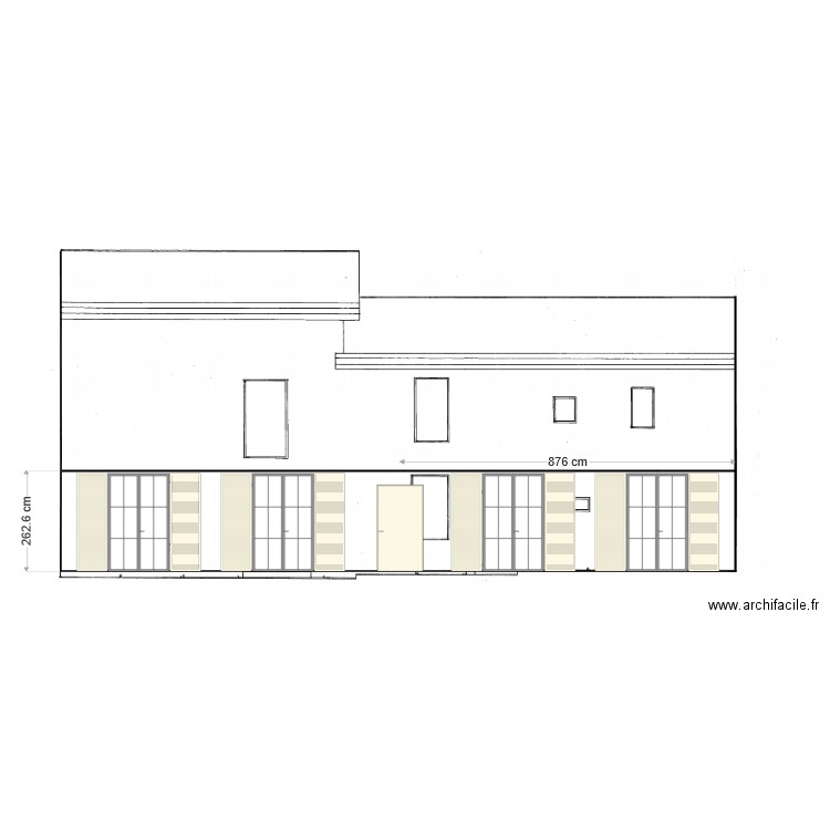 facade 2. Plan de 0 pièce et 0 m2