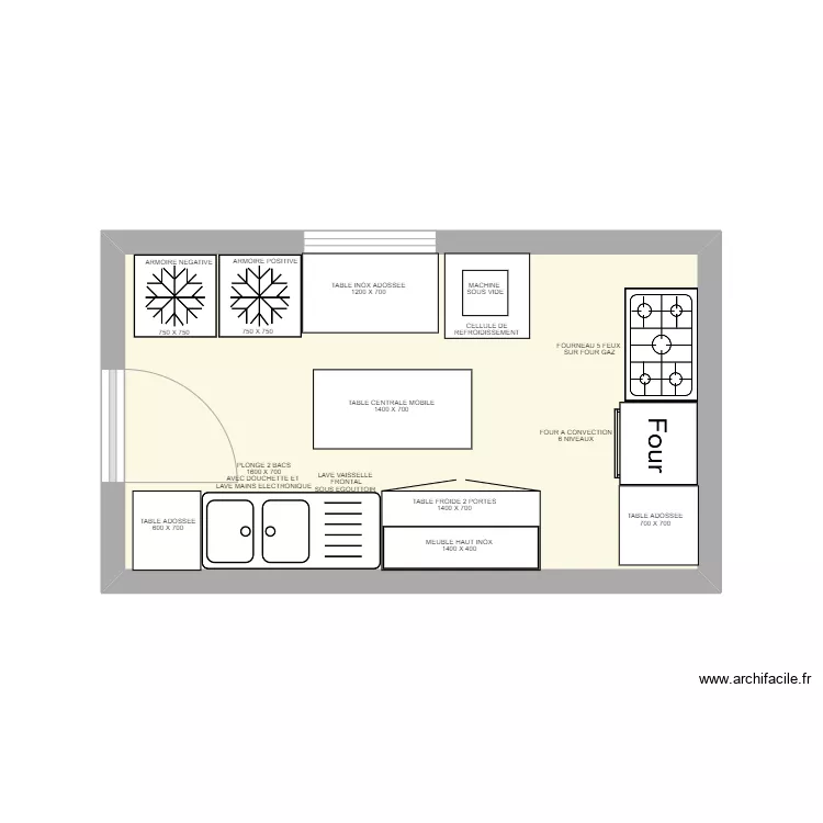 TRAITEUR MONTCEAU. Plan de 