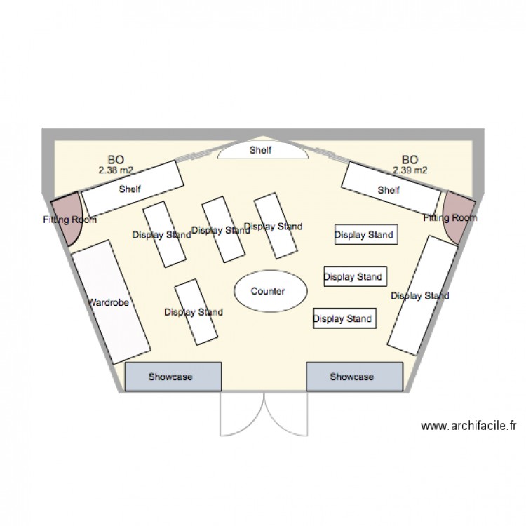 Burberry. Plan de 0 pièce et 0 m2