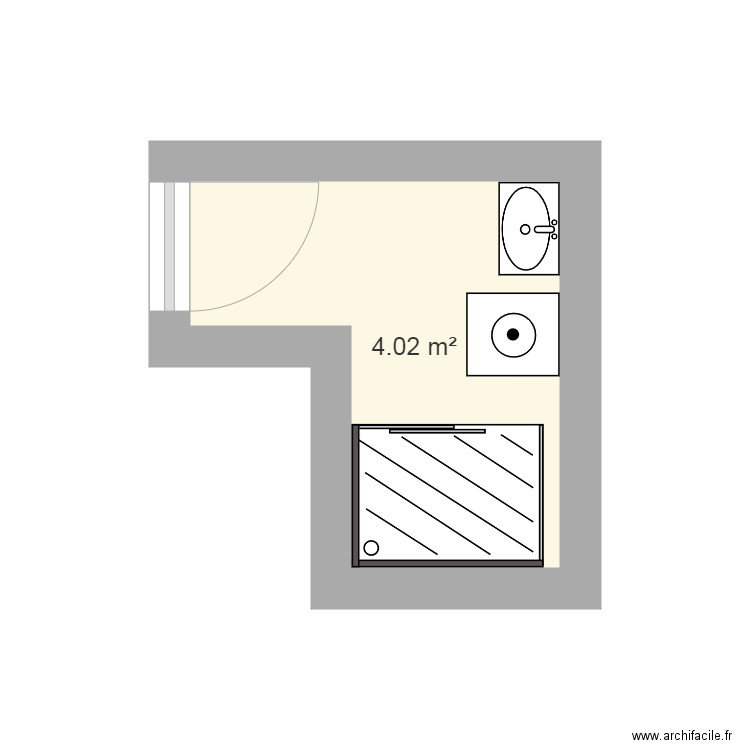 salle de bain1. Plan de 0 pièce et 0 m2