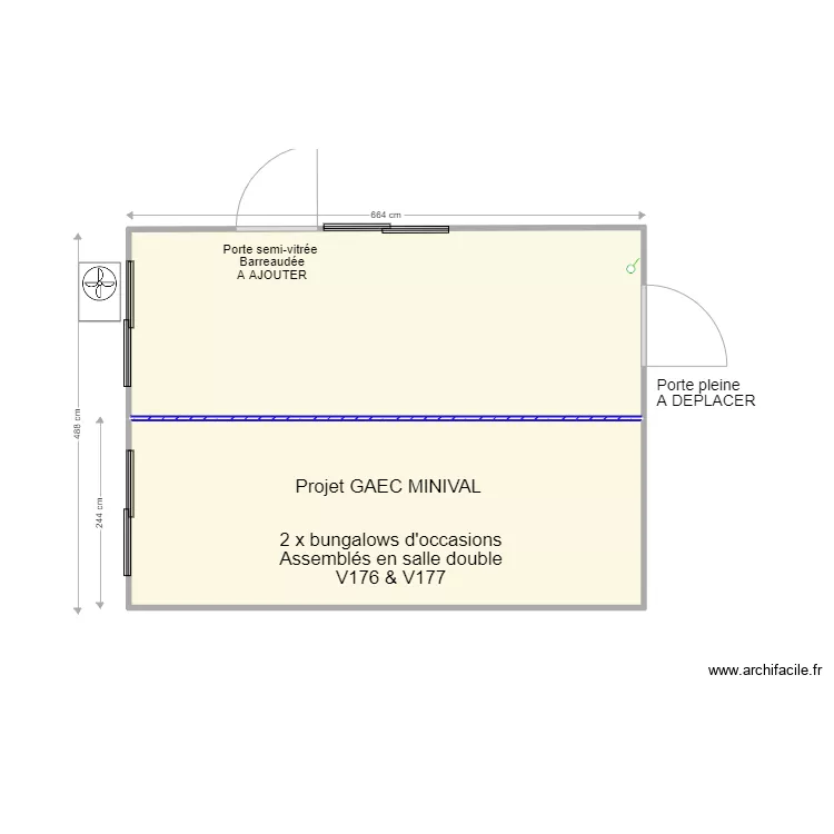 GAEC MINIVAL PROJET OCCASION. Plan de 