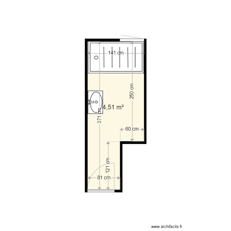 MARTHISSART MARTIAL . Plan de 1 pièce et 5 m2