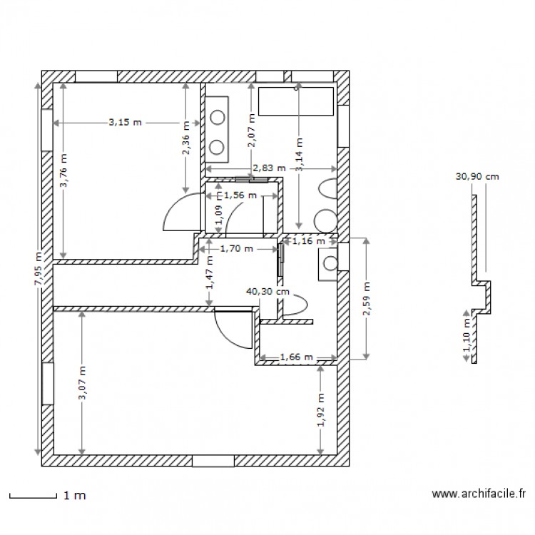 etage 16 avril de joux. Plan de 0 pièce et 0 m2