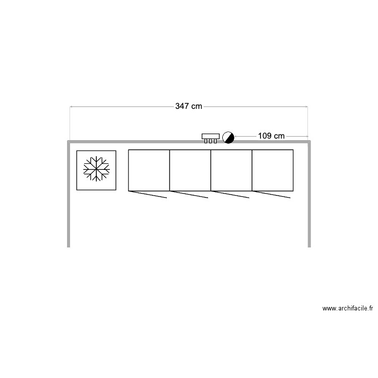 cuisine salon. Plan de 0 pièce et 0 m2