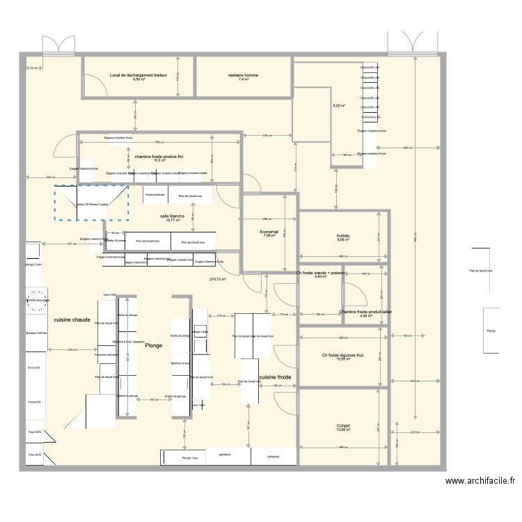 Plan base Yens Structure 18. Plan de 12 pièces et 316 m2