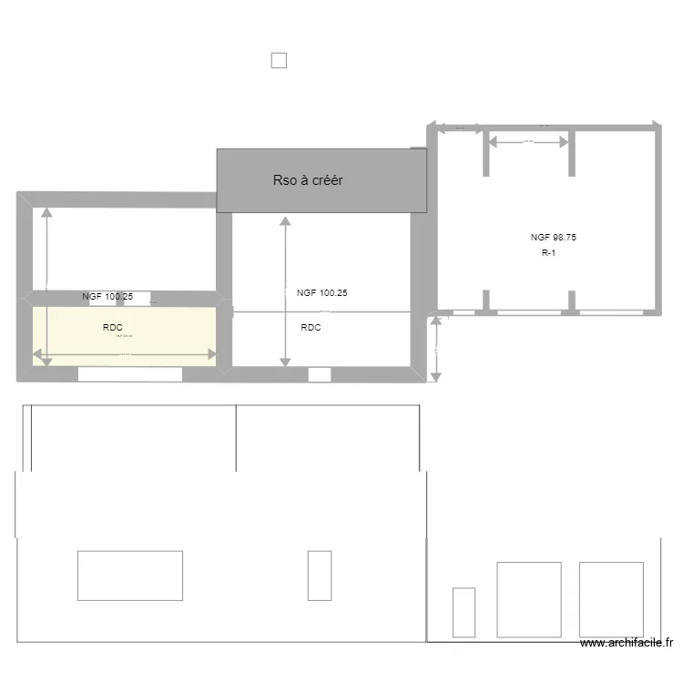 Gal&eacute;azzi. Plan de 