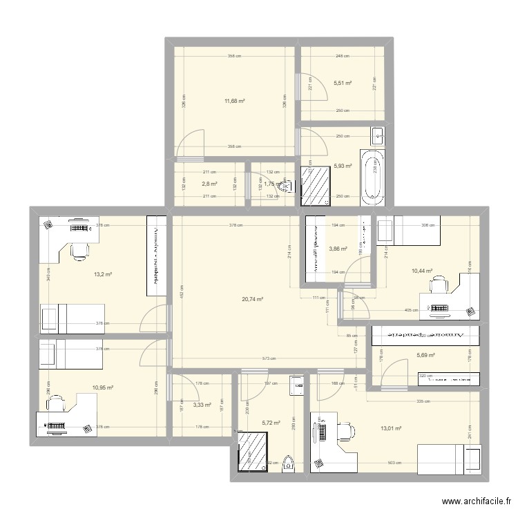 maison1. Plan de 0 pièce et 0 m2
