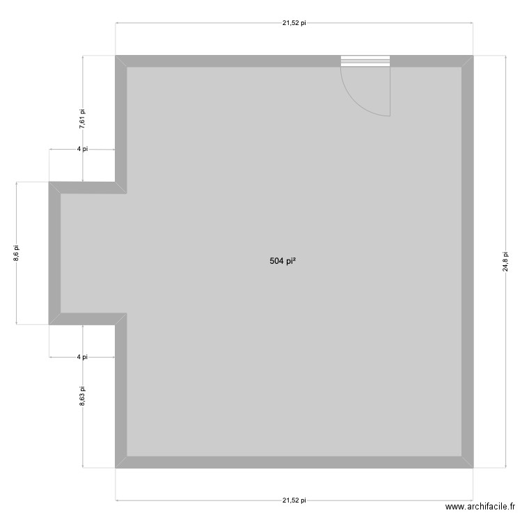 chalet gen et marc. Plan de 1 pièce et 47 m2