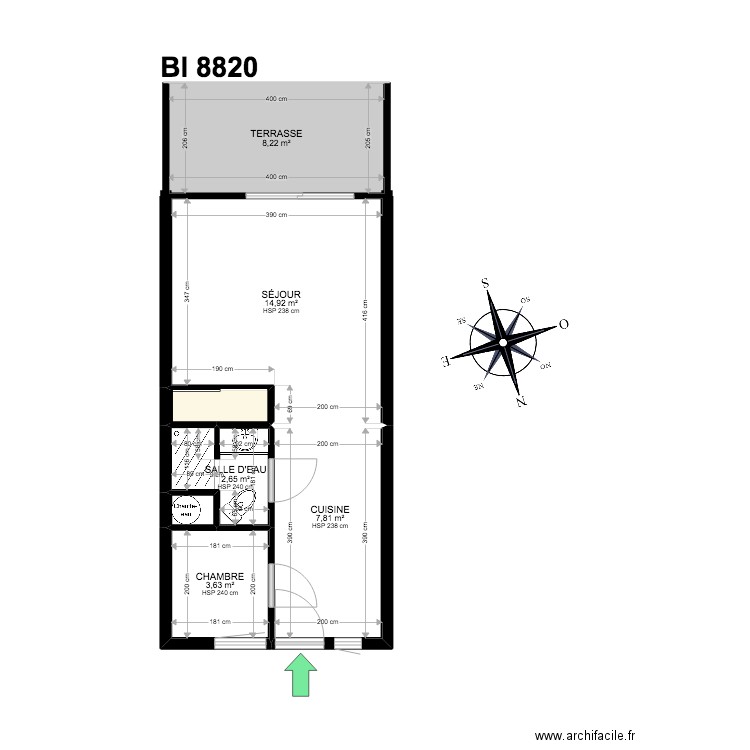 BI 8820. Plan de 0 pièce et 0 m2
