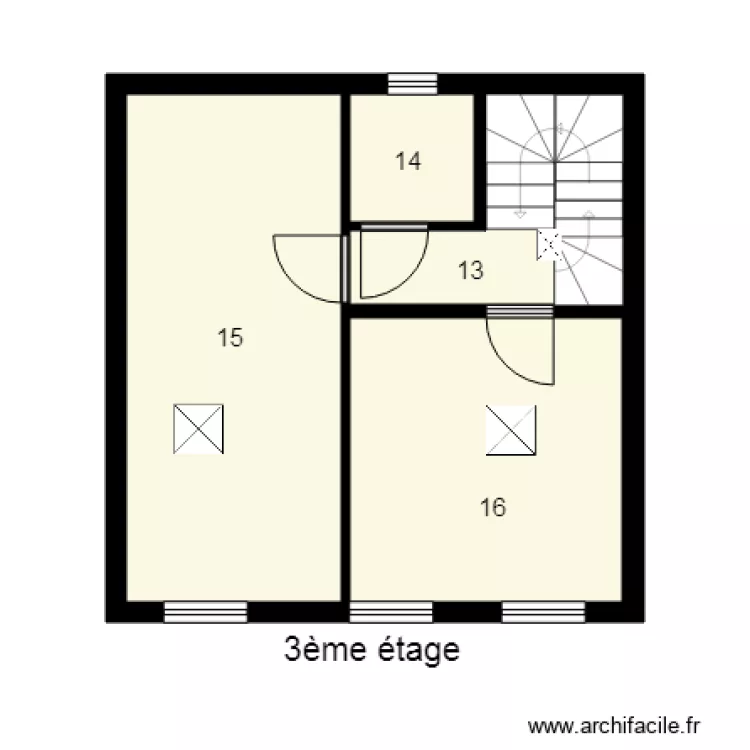 184624 JACQUINOT. Plan de 