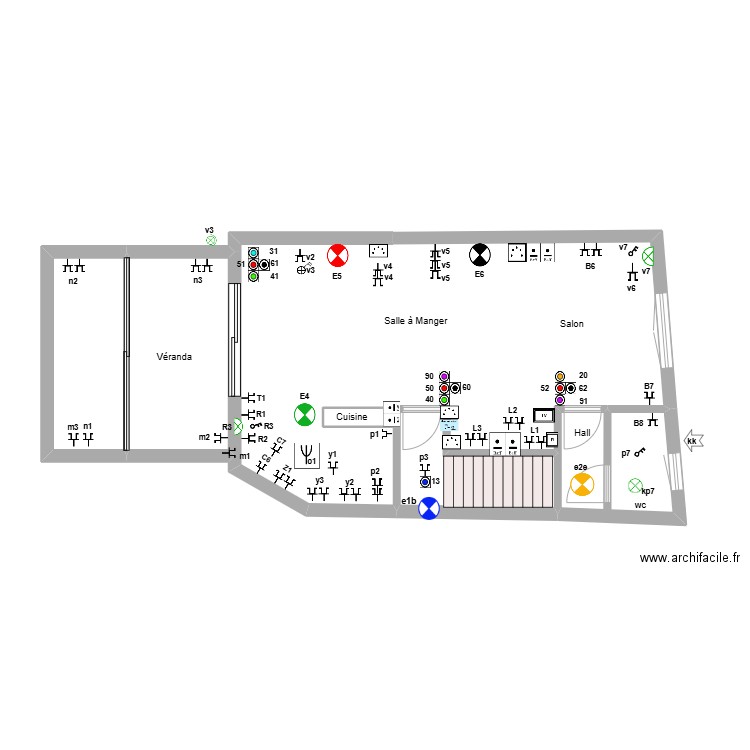 Oli Rez de chaussée sans fil 18-08-23 105a  fin fin fin. Plan de 11 pièces et 109 m2