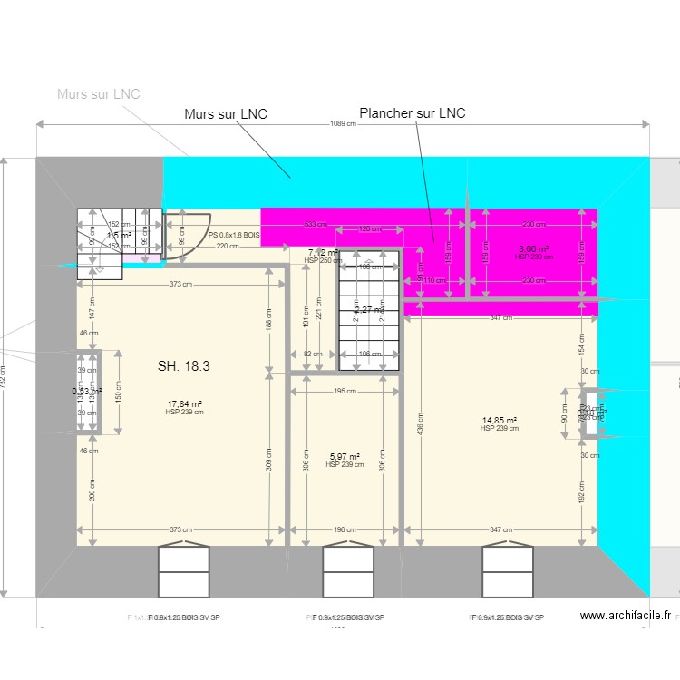 ML23018145 . Plan de 25 pièces et 159 m2