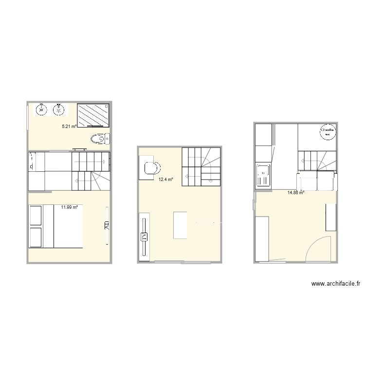 maison du lac Plan dessiné par jacmat