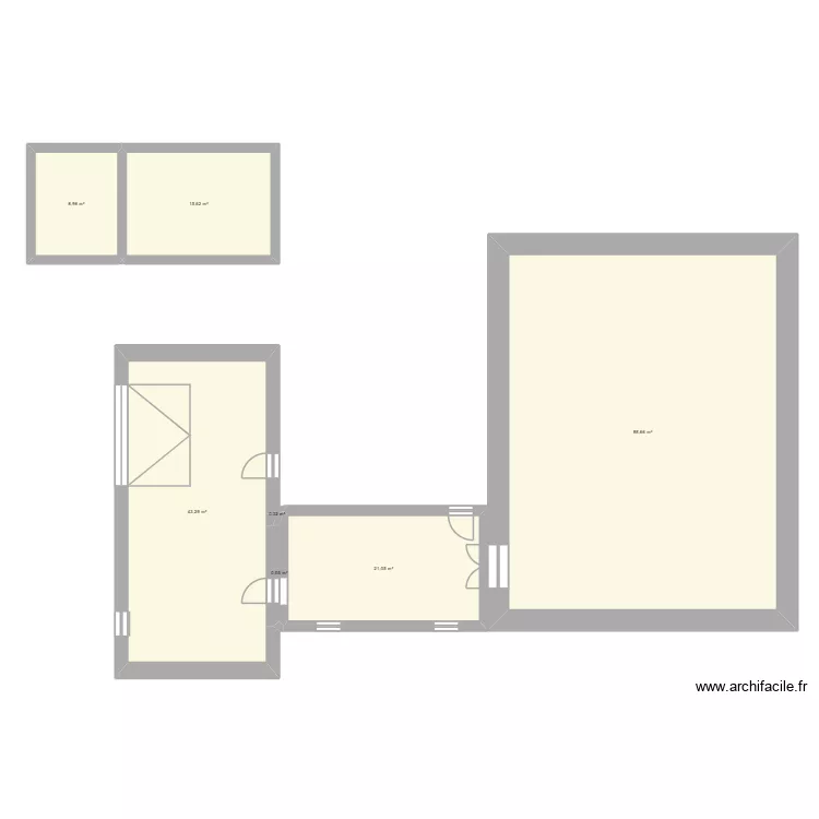 MAISON. Plan de 7 pièces et 188 m²