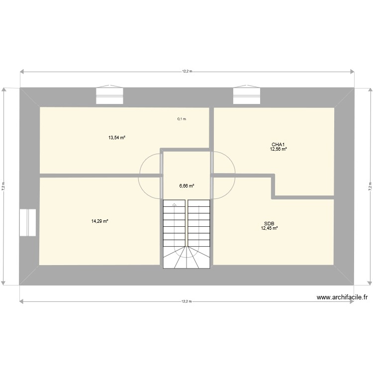 &eacute;tage a nue. Plan de 0 pièce et 0 m2
