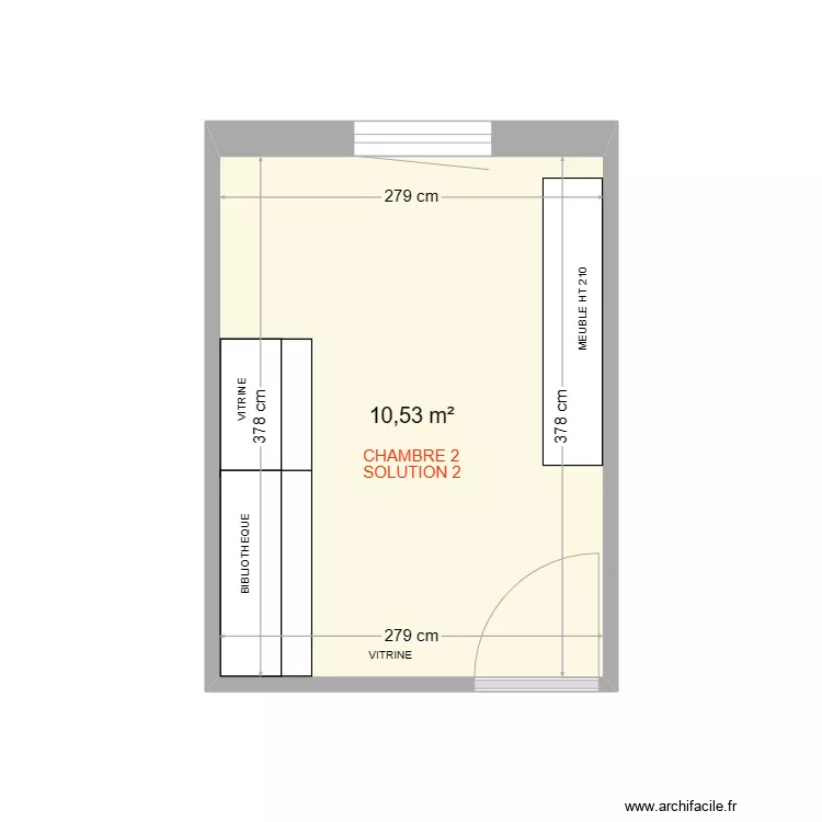 CHAMBRE 2 SOLUTION 2. Plan de 
