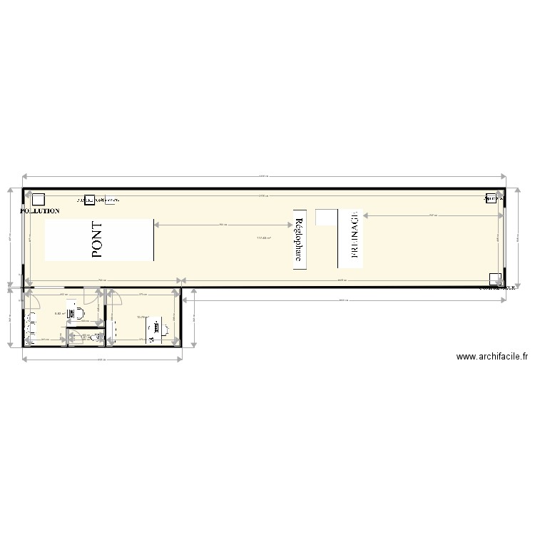 exemple de centre. Plan de 0 pièce et 0 m2