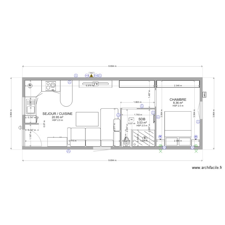 PROJET MYRIAM. Plan de 0 pièce et 0 m2