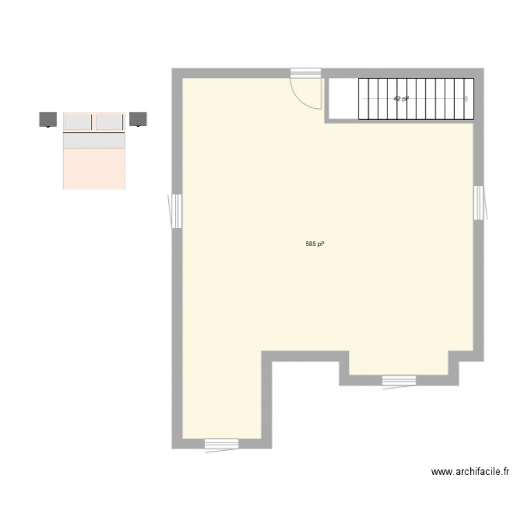 3e étage version 1. Plan de 0 pièce et 0 m2