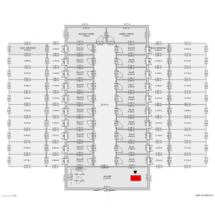 plan elevage chien. Plan de 0 pièce et 0 m2